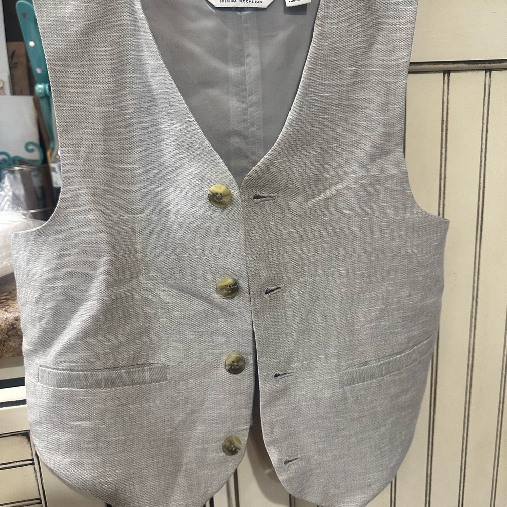 Janie and Jack Light Gray Vest